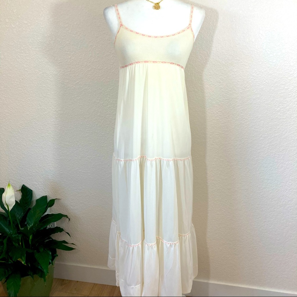 Vintage Two Piece Nightgown Lingerie Sleep Dress